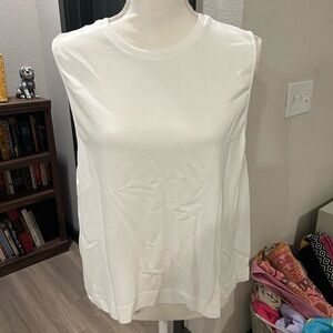 Soulcycle White Muscle Athletic Tee